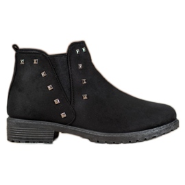 SHELOVET Botas com pregos preto verde SHELOVET Botas com pregos preto verde