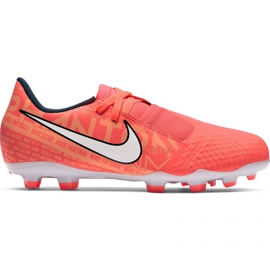 Chuteiras de futebol Nike Phantom Venom Academy Fg Jr AO0362 810 laranja laranja