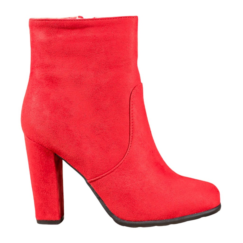 SHELOVET Botas de camurça sexy vermelho
