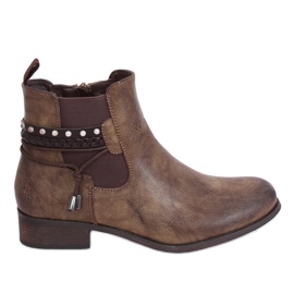 Botas marrons Chelsea para mulheres 846 Khaki marrom