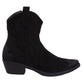 Botas de cowboy pretas para mulheres NC970P pretas preto
