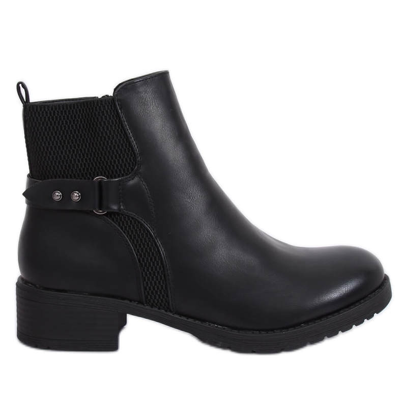 Botas pretas Jodhpur 1089 pretas preto