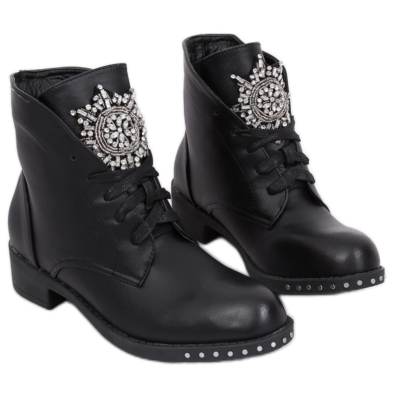 Botas pretas 100-902BO-1 Black Ii Species preto