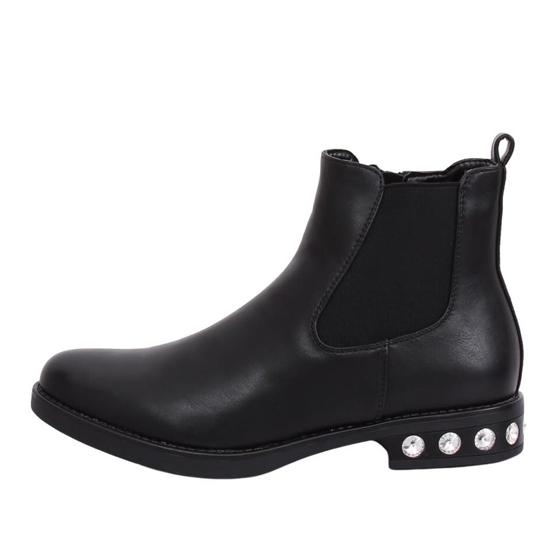 Botas pretas Chelsea para mulheres 7669 pretas preto