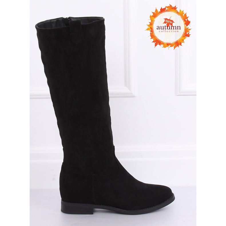 Botas pretas em salto oculto NC968P preto