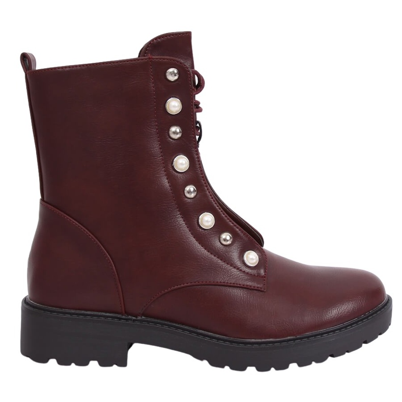 Botas amarradas BH123-KB Wine vermelho