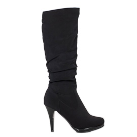 SHELOVET Botas de salto alto elegantes preto