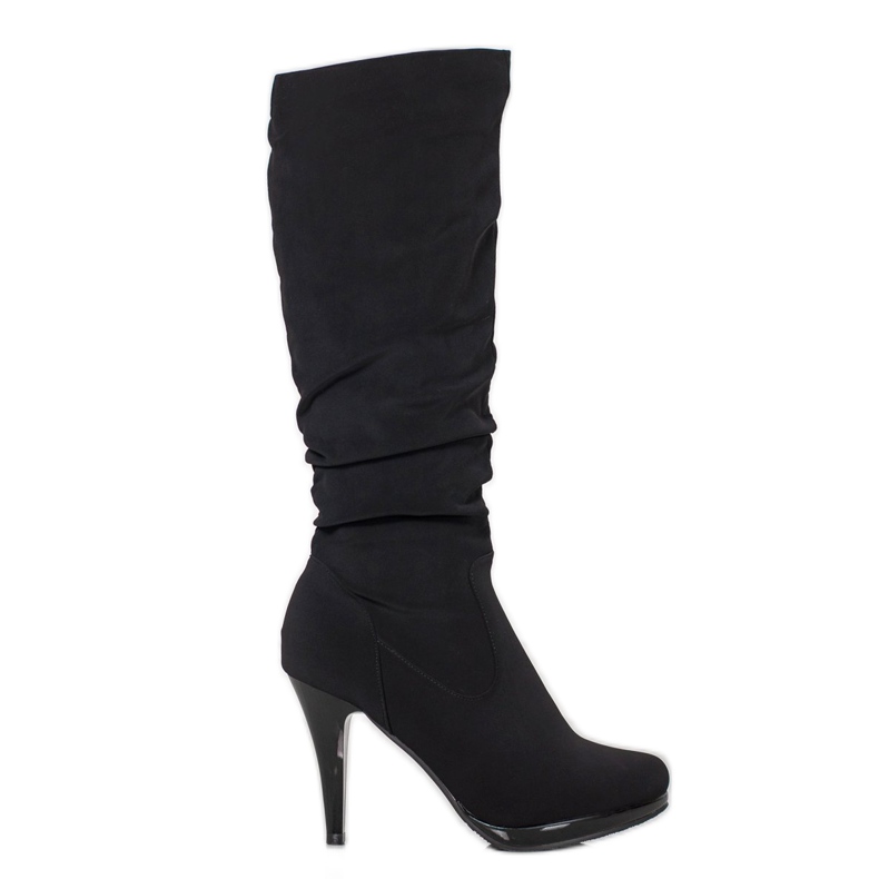SHELOVET Botas de salto alto elegantes preto