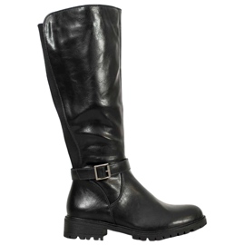 Filippo Botas Pretas Com Elástico preto