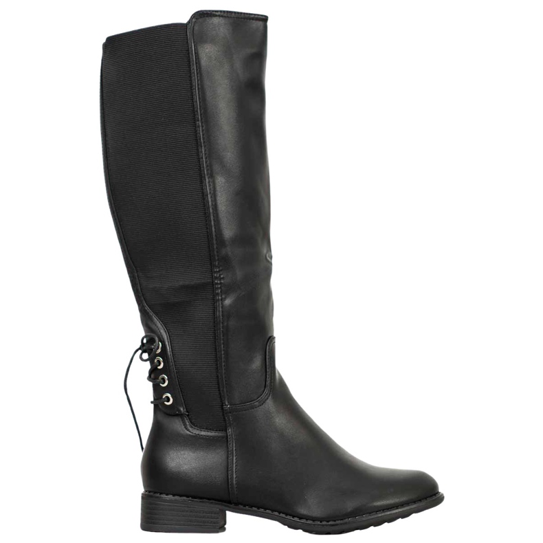 SHELOVET Botas de couro ecológico preto
