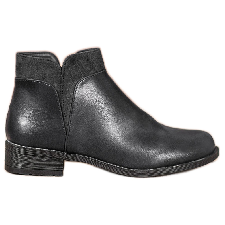 Small Swan Botas pretas casuais preto