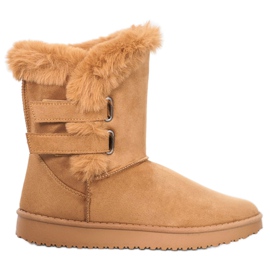 SHELOVET Botas de neve quentes castanho