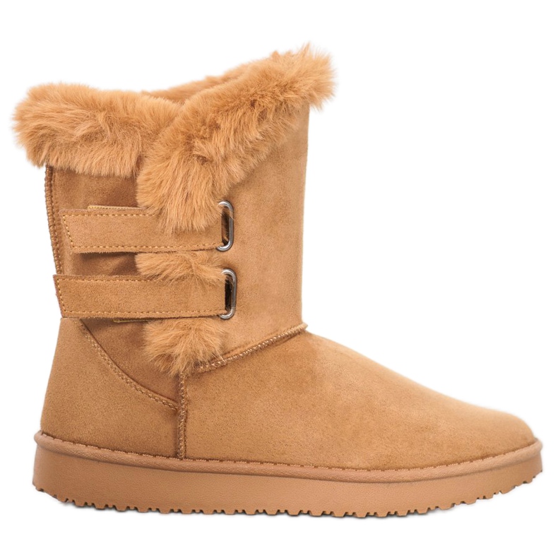 SHELOVET Botas de neve quentes castanho