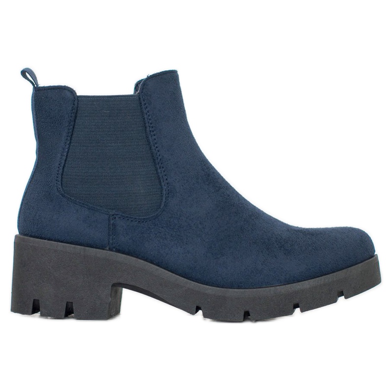 SHELOVET Chelsea Boots na plataforma azul