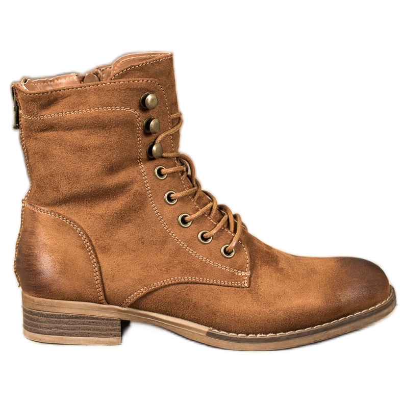 Goodin Armadilhas de camurça elegantes castanho