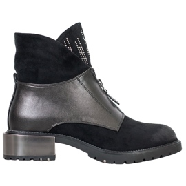 Goodin Botas quentes da moda preto cinza