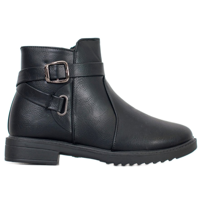 BLESS Botas Pretas Com Fivela preto BLESS Botas Pretas Com Fivela preto