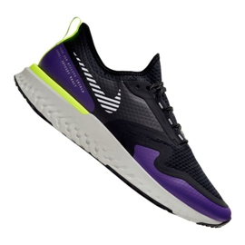 Tênis de corrida Nike Odyssey React 2 Shield M BQ1671-002 preto roxo multicolorido