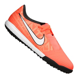 Chuteiras Nike Phantom Vnm Academy Tf Jr AO0377-810 laranja laranjas e vermelhos