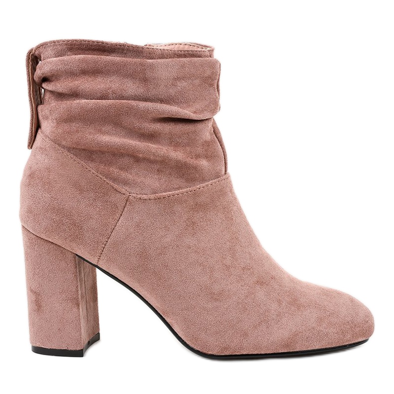 Botas cor-de-rosa elegantes no poste 884