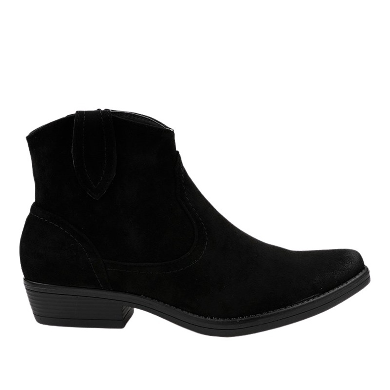 Botas rasas pretas para mulheres botas de cowboy K860 preto