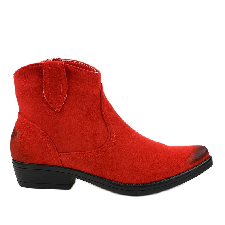 Botas rasas vermelhas para mulheres botas de cowboy K860 vermelho
