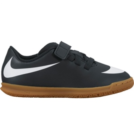 Chuteiras de futebol Nike Bravata X Ii Jr 844439 001 preto branco, preto