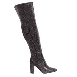 Botas acima do joelho DA28 Black Snake preto multicolorido