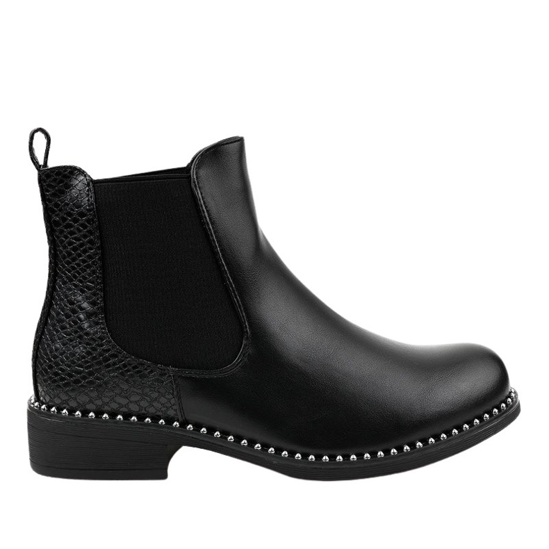 Botas pretas rasas Chelsea HQ100 preto