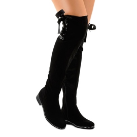Botas isoladas de camurça preta H308 preto