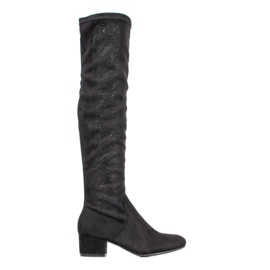 SHELOVET Botas clássicas com cristais preto SHELOVET Botas clássicas com cristais preto