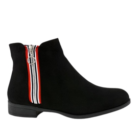 Botas femininas pretas de cano baixo 88-269 preto