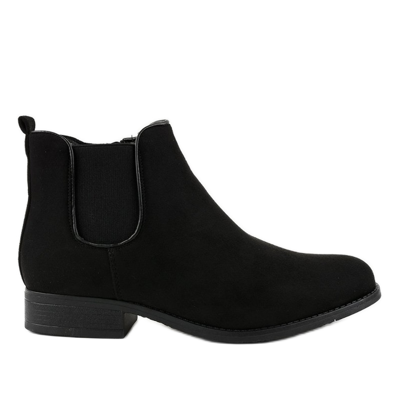Botas Jodhpur pretas ML34 rasas preto