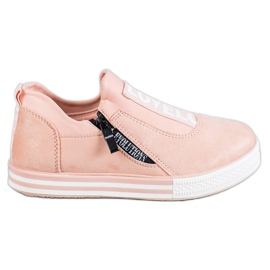 SHELOVET Tênis Moda Slip-On rosa SHELOVET Tênis Moda Slip-On rosa