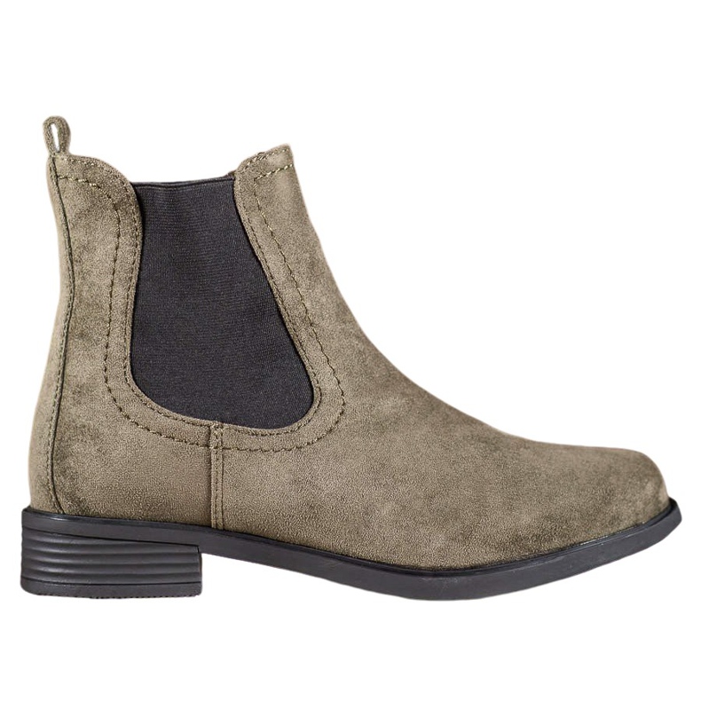 Ideal Shoes Botas Chelsea casuais verde
