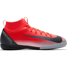 Chuteiras de futebol Jr Nike Mercurial Superfly X 6 Academy Gs CR7 Ic Jr AJ3110 600 preto, vermelho vermelho