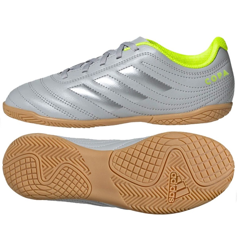 Sapatos de interior adidas Copa 20.4 In Jr EF8354 cinza prata