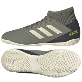 Chuteiras Adidas Predator 19.3 In Jr EF8219 tons de cinza Chuteiras Adidas Predator 19.3 In Jr EF8219 tons de cinza