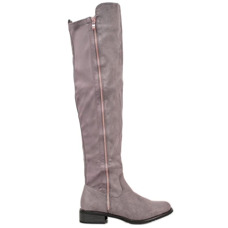 Seastar Botas cinza com zíper