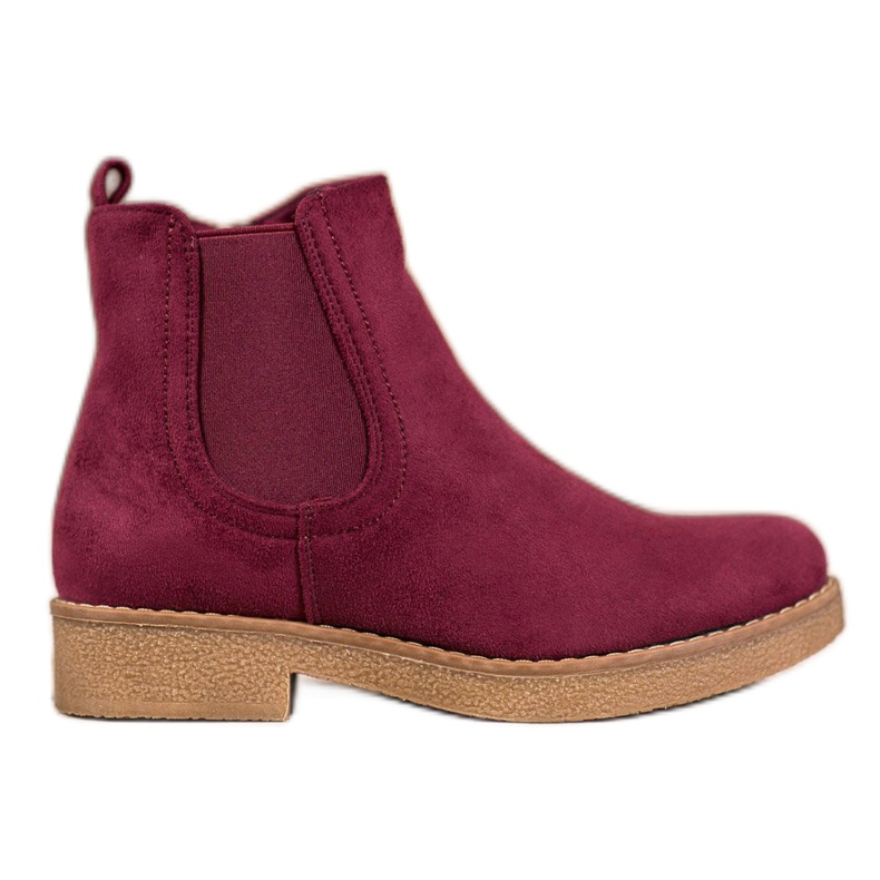 SHELOVET Botas cor de vinho vermelho