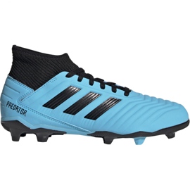 Chuteiras Adidas Predator 19.3 Fg Jr G25796 multicolorido azul