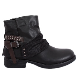Botas pretas femininas pretas 283-PA pretas preto