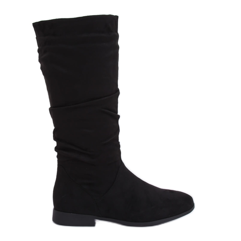 Botas pretas de salto baixo M629 pretas preto