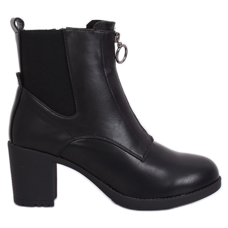 Botas com salto confortável preto SG-363 Preto Botas com salto confortável preto SG-363 Preto