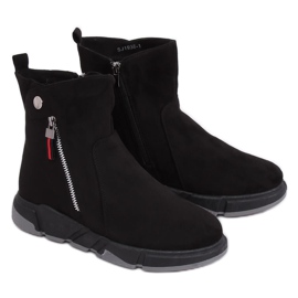 Botas pretas em um estilo esportivo SJ1938 Preto