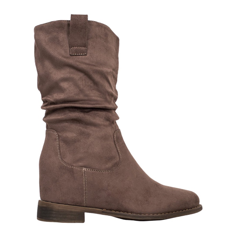 Super Mode Botas de cowboy clássicas cáqui verde