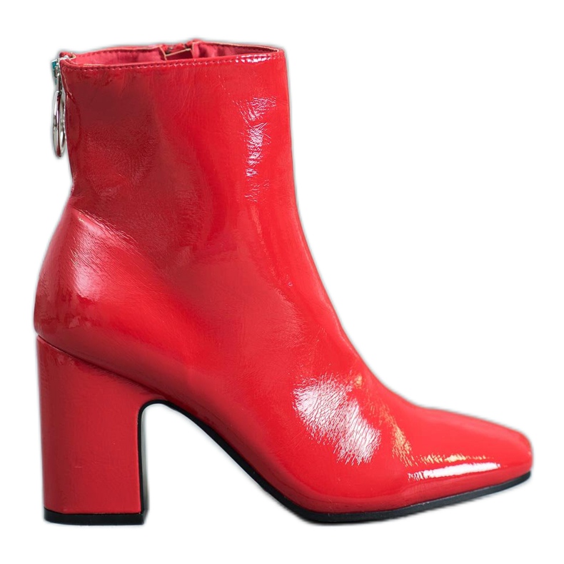 Seastar Botas laqueadas no poste vermelho Seastar Botas laqueadas no poste vermelho