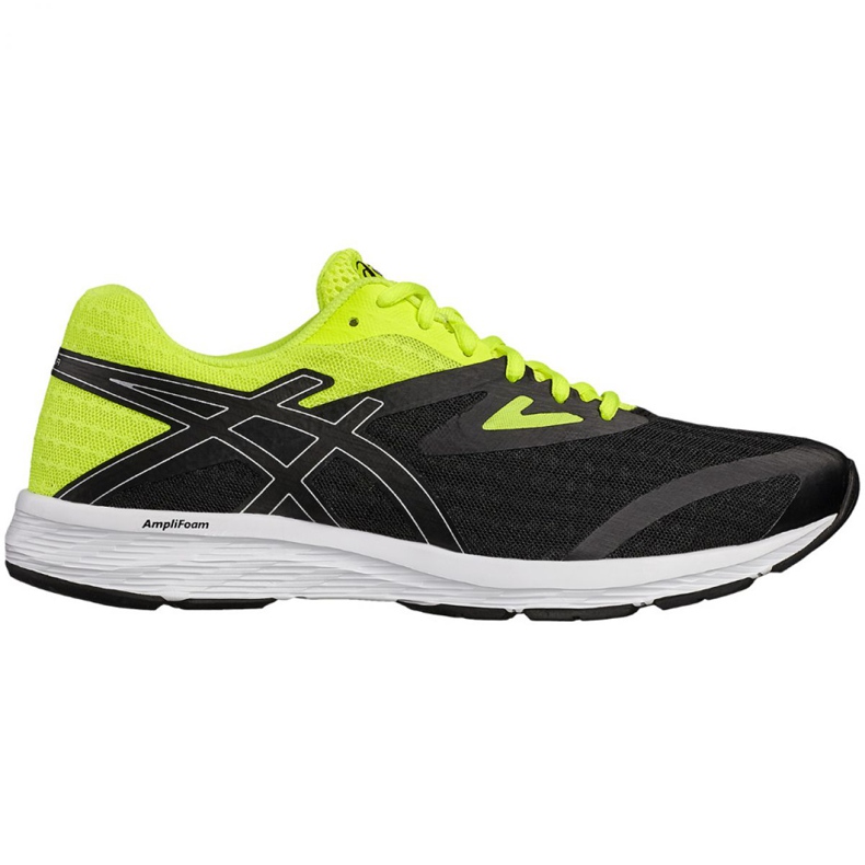 Tênis Asics Amplica M T825N-9093 preto amarelo