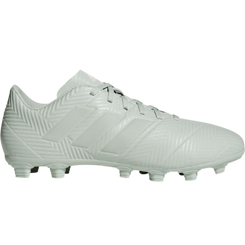 Chuteiras Adidas Nemeziz 18,4 M FxG DB2116 cinza branco