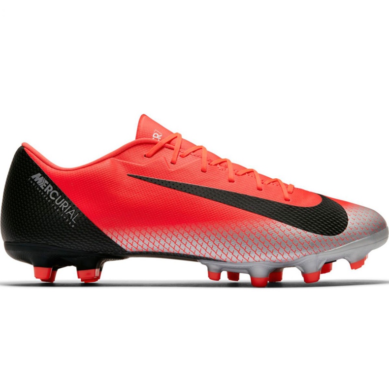 Chuteira Nike Mercurial Vapor 12 Academy CR7 Mg M AJ3721 600 multicolorido vermelho
